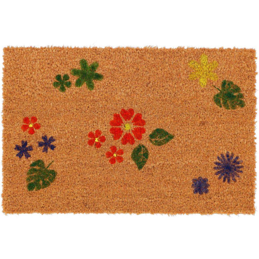 Esschert Design - Paillasson en fibres de coco à personnaliser DIY Fleurs - Imagen 4