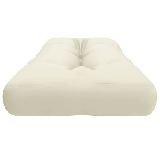 Coussin d'extérieur - Coussin de palette - Coussin de Siège pour intérieur et extérieur crème 120x40x12 cm tissu - Image 6