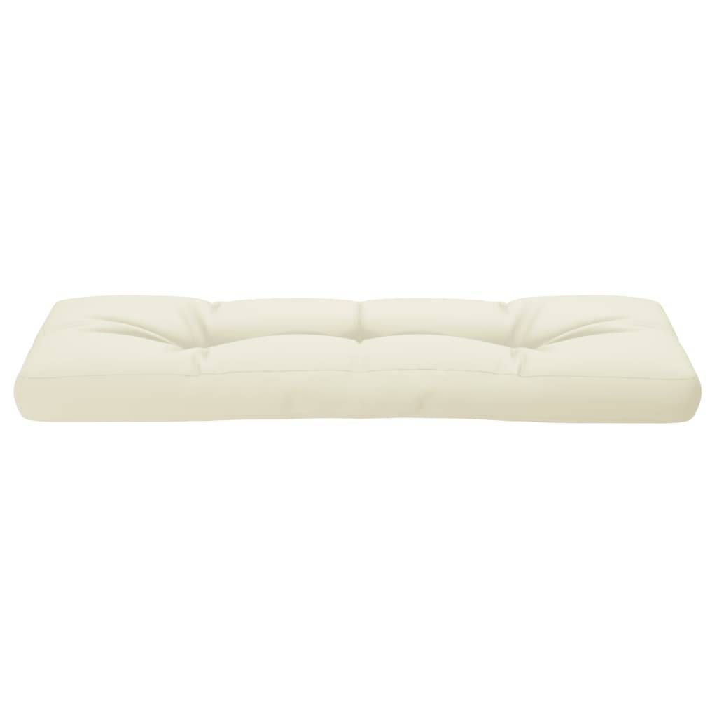 Coussin d'extérieur - Coussin de palette - Coussin de Siège pour intérieur et extérieur crème 120x40x12 cm tissu - Image 5