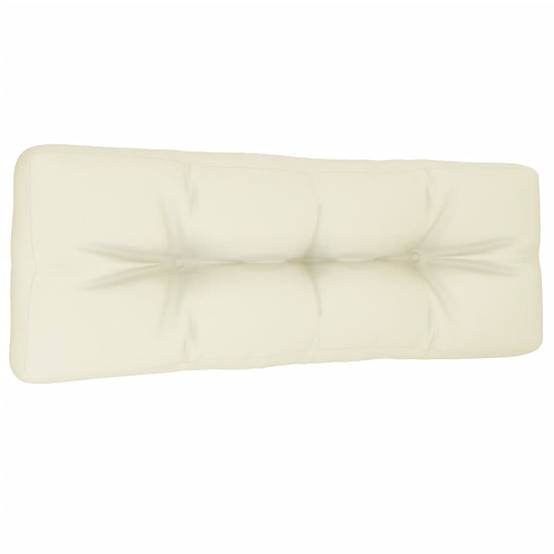 Coussin d'extérieur - Coussin de palette - Coussin de Siège pour intérieur et extérieur crème 120x40x12 cm tissu - Image 4