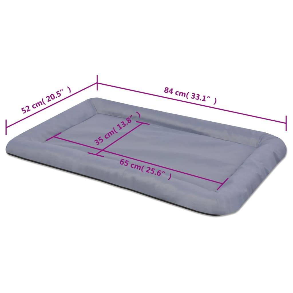 Vidaxl - Matelas pour chiens Taille XL Gris vidaXL 170459 - Imagen 3