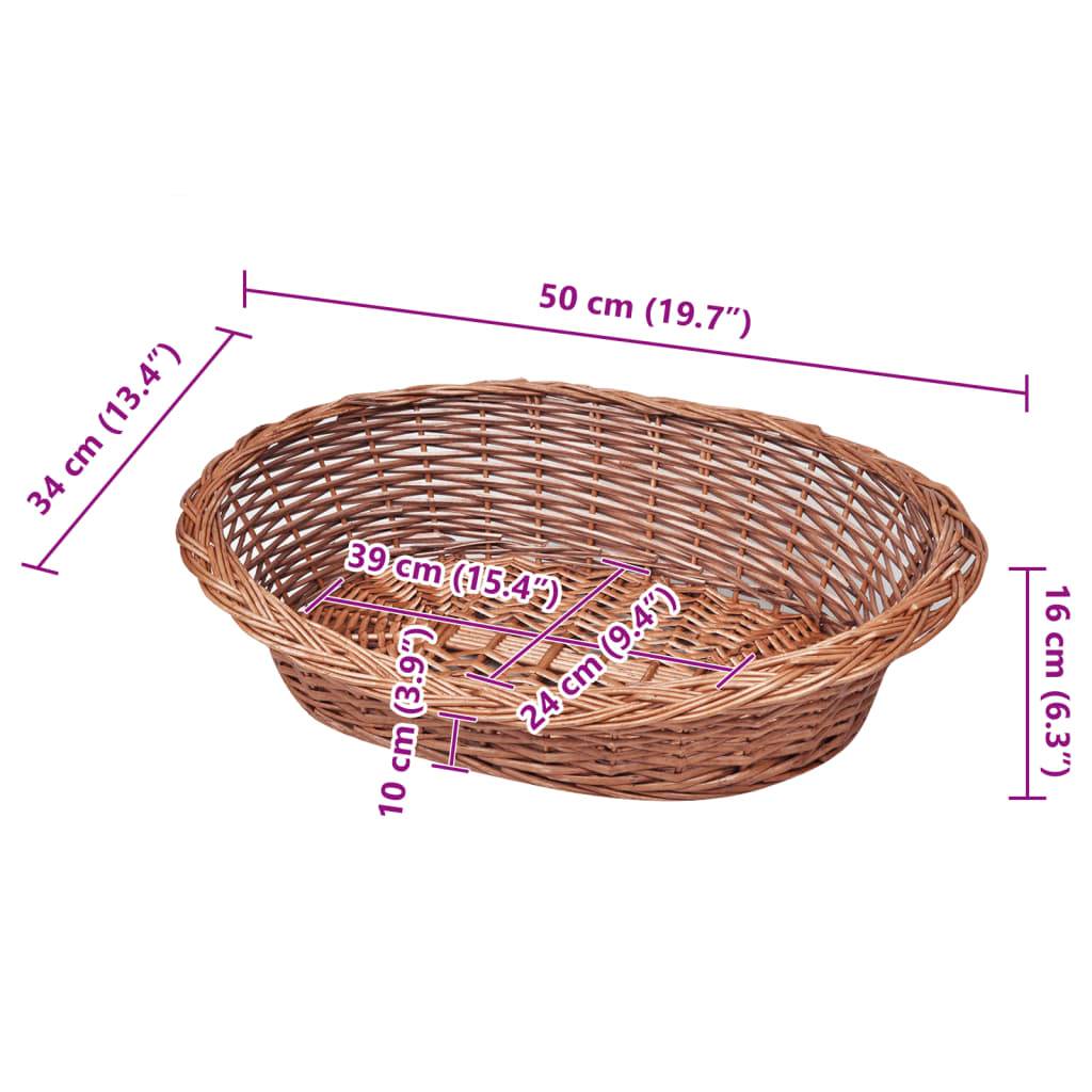 Vidaxl - Panier/Lit pour animaux de compagnie Naturel 50 cm vidaXL 170342 - Imagen 3