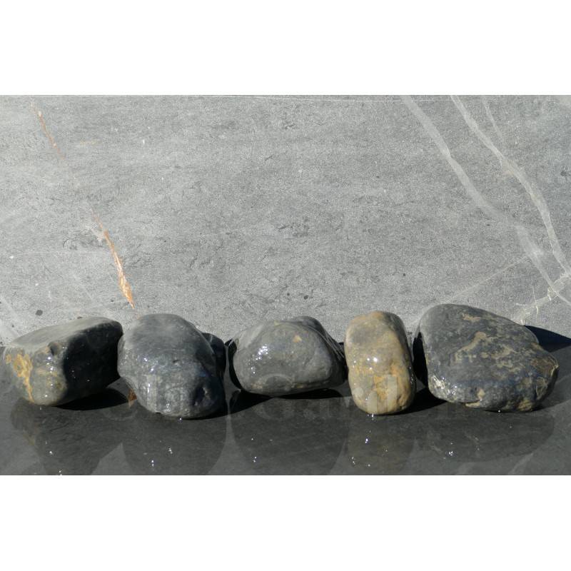Gros Galet NOIR Mat 100-200 - pack 5 Galet - Image 5