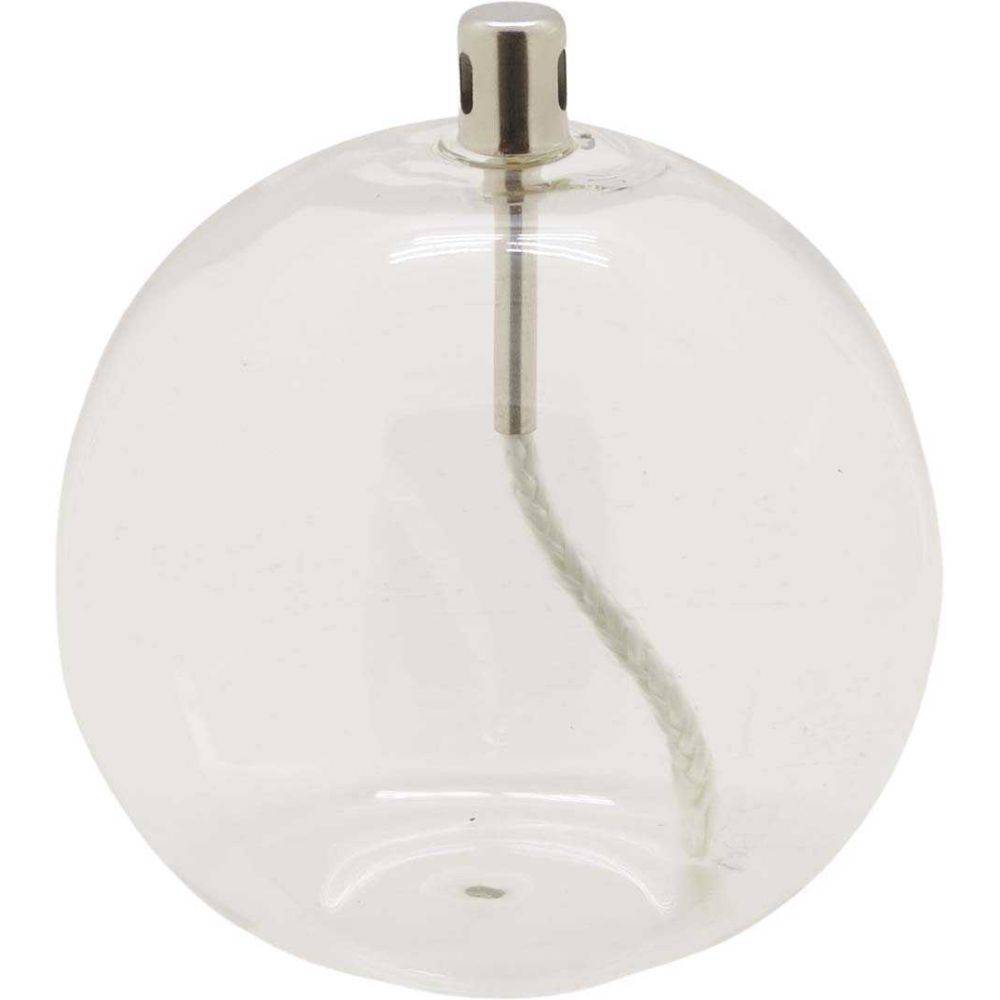 Bazardeluxe - Ensemble lampe à huile en verre Sphere avec huile de paraffine 11 x 12 cm - Imagen 3