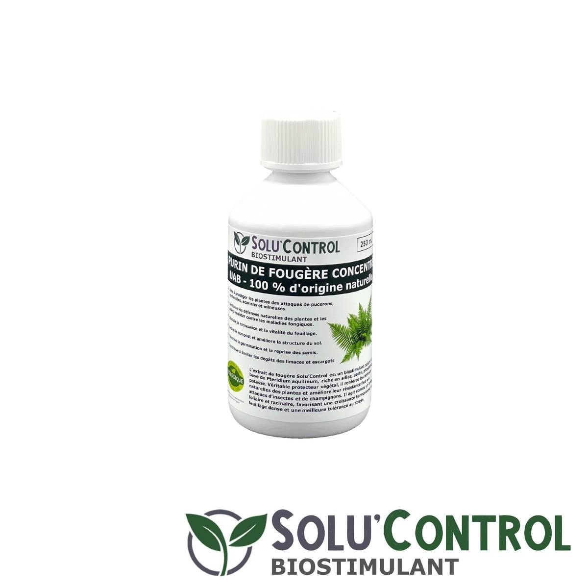SOLU'CONTROL - Purin de Fougère  – 250 ml Concentré – Biostimulant Naturel – Aide à Se Défendre des Insectes & Maladies Fongiques - Imagen 3