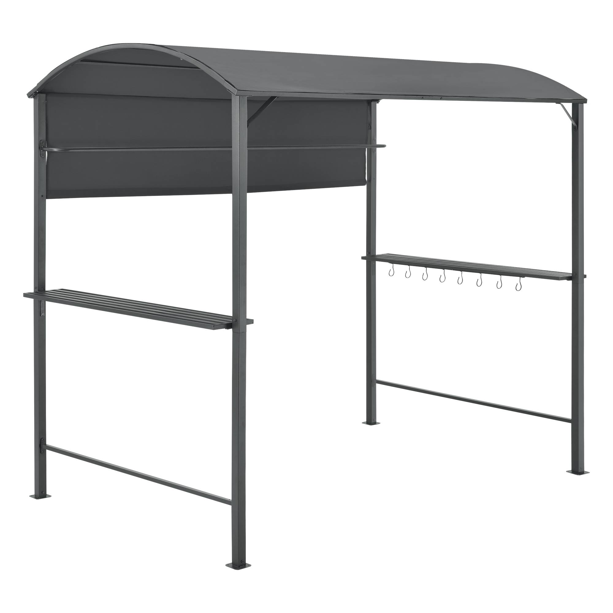 [en.casa] - Tonnelle de Barbecue Pyrgos 215 x 220 x 140 cm Anthracite Gris Foncé [en.casa] - Imagen 1