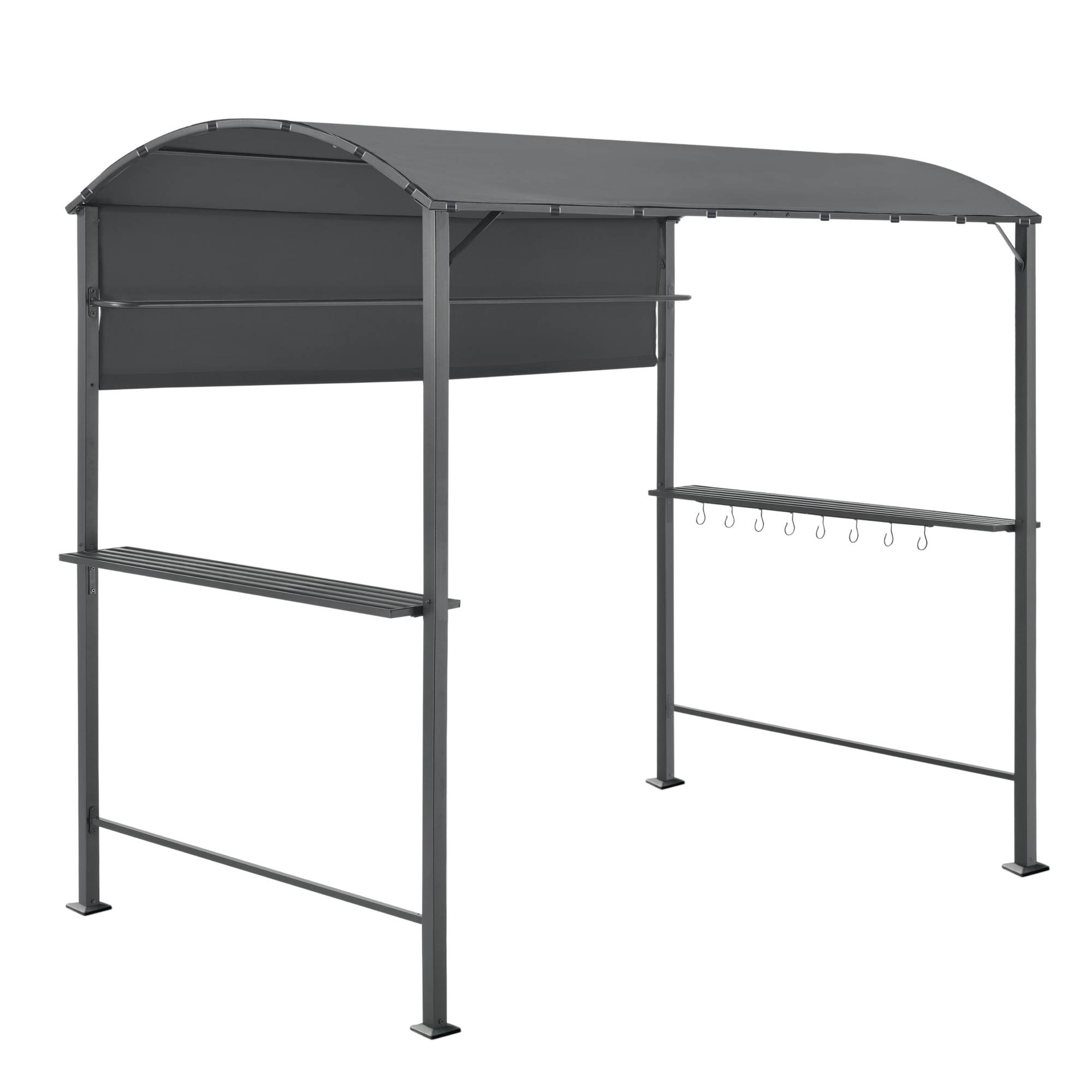 [en.casa] - Tonnelle de Barbecue Pyrgos 215 x 220 x 140 cm Anthracite Gris Foncé [en.casa] - Imagen 1