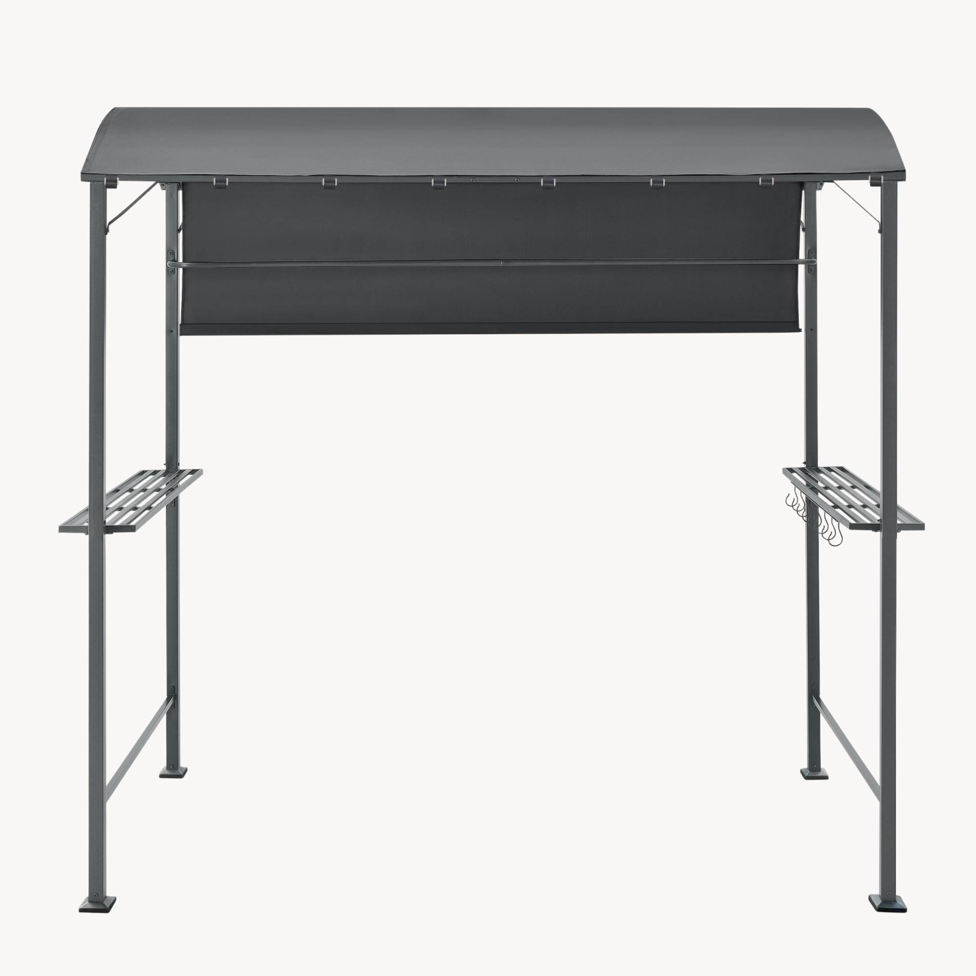 [en.casa] - Tonnelle de Barbecue Pyrgos 215 x 220 x 140 cm Anthracite Gris Foncé [en.casa] - Imagen 4