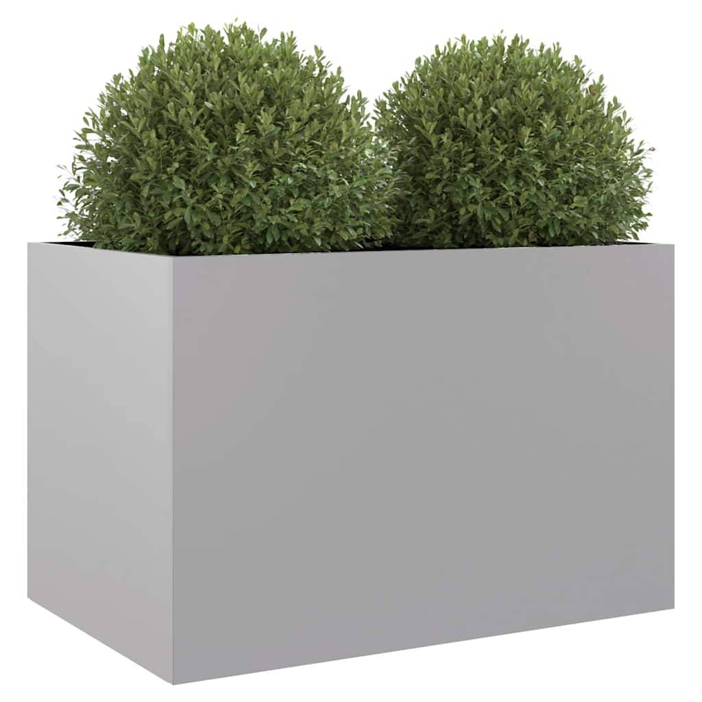 PANGIVO - Jardinière acier galvanisé argenté 62 x 47 x 46 cm - PANGIVO - Image 4