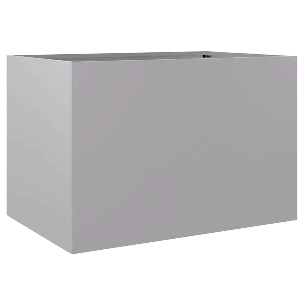 PANGIVO - Jardinière acier galvanisé argenté 62 x 47 x 46 cm - PANGIVO - Image 2