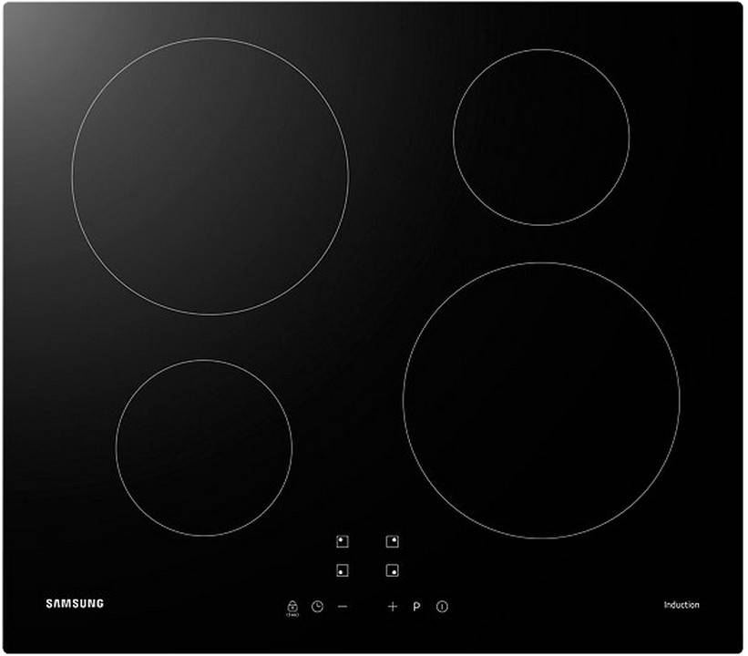 Table de cuisson induction 60cm 4 feux 7200w noir NZ64M3NM1BB Samsung - Image 1