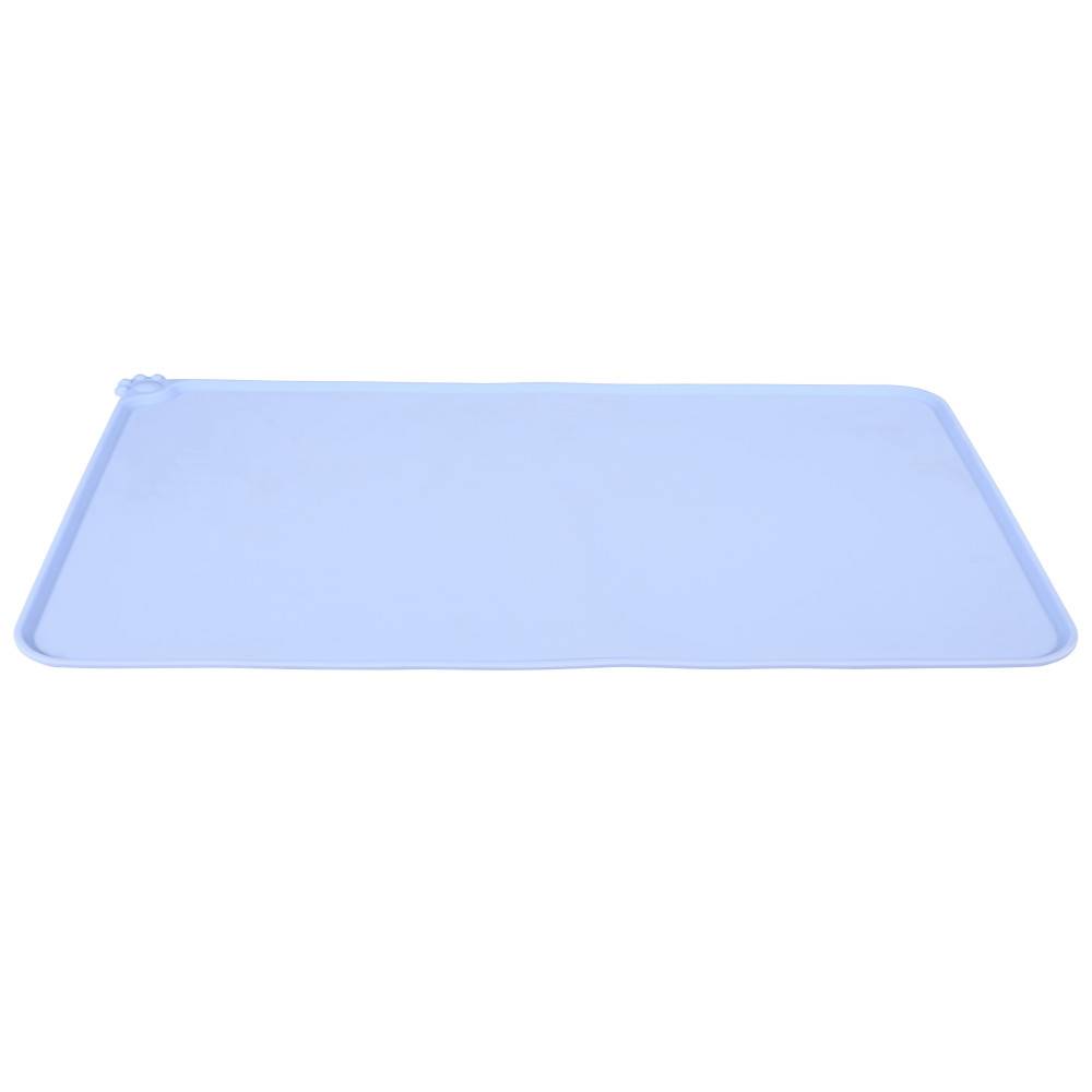 Zolux - Alfombra cuenco silicona azul L 55 x 39 cm para perro - Imagen 2