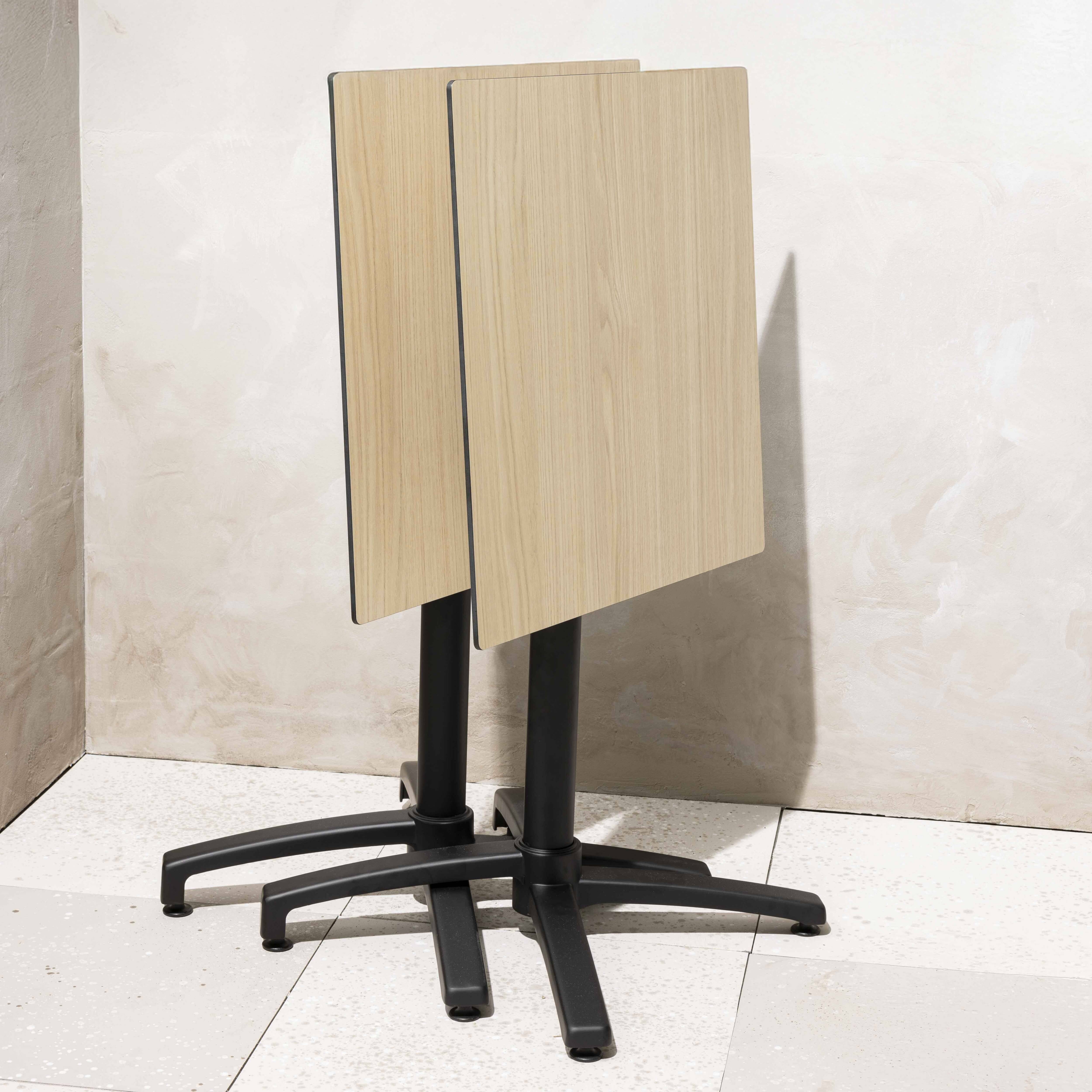Oviala - Table de terrasse 60 cm inclinable stratifié en beton chêne naturel Opéra - Oviala - Imagen 4