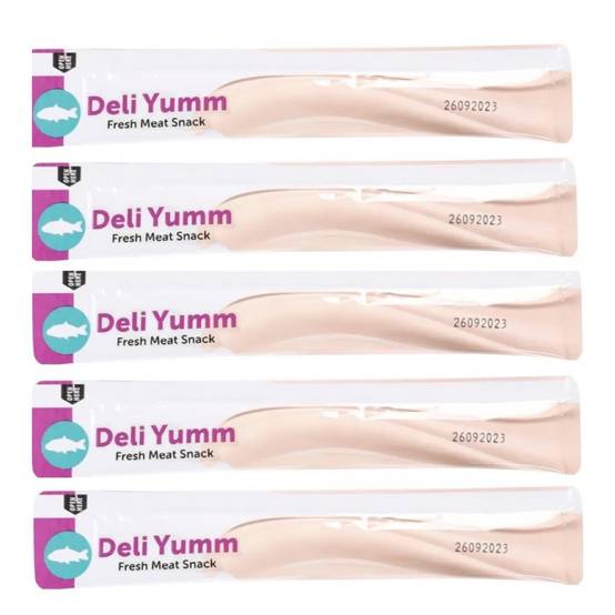 Friandises 5 sticks de 14 g, gout thon et saumon pour chat - Image 1