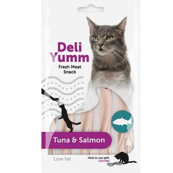 Friandises 5 sticks de 14 g, gout thon et saumon pour chat - Image 2