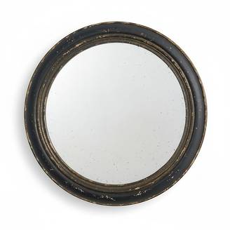 La Grande Prairie - Miroir rond noir vintage 60x60x2cm