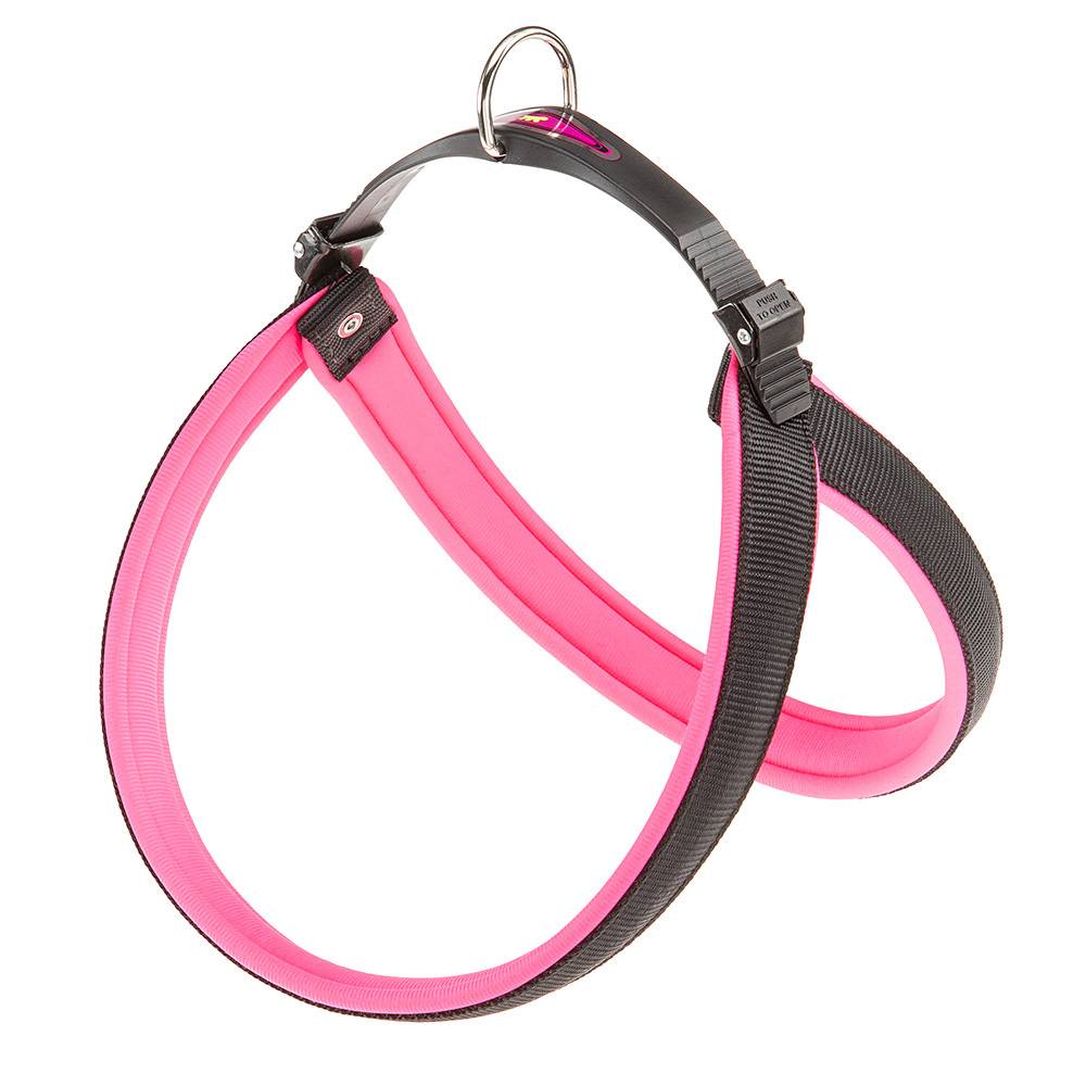 Ferplast - Ferplast Harnais ergonomique pour chiens AGILA FLUO 9, ajustement parfait, fermeture à double micro-régulation, rembourrage souple, A=B 77÷85 cm 25 mm - Imagen 1
