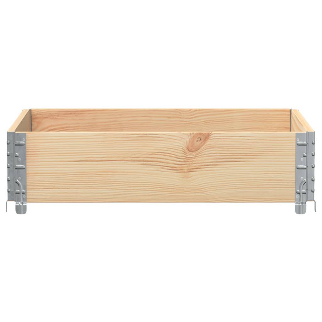 Jardinière bois de pin naturel 80 x 60 x 21.5 cm - PANGIVO - Image 3