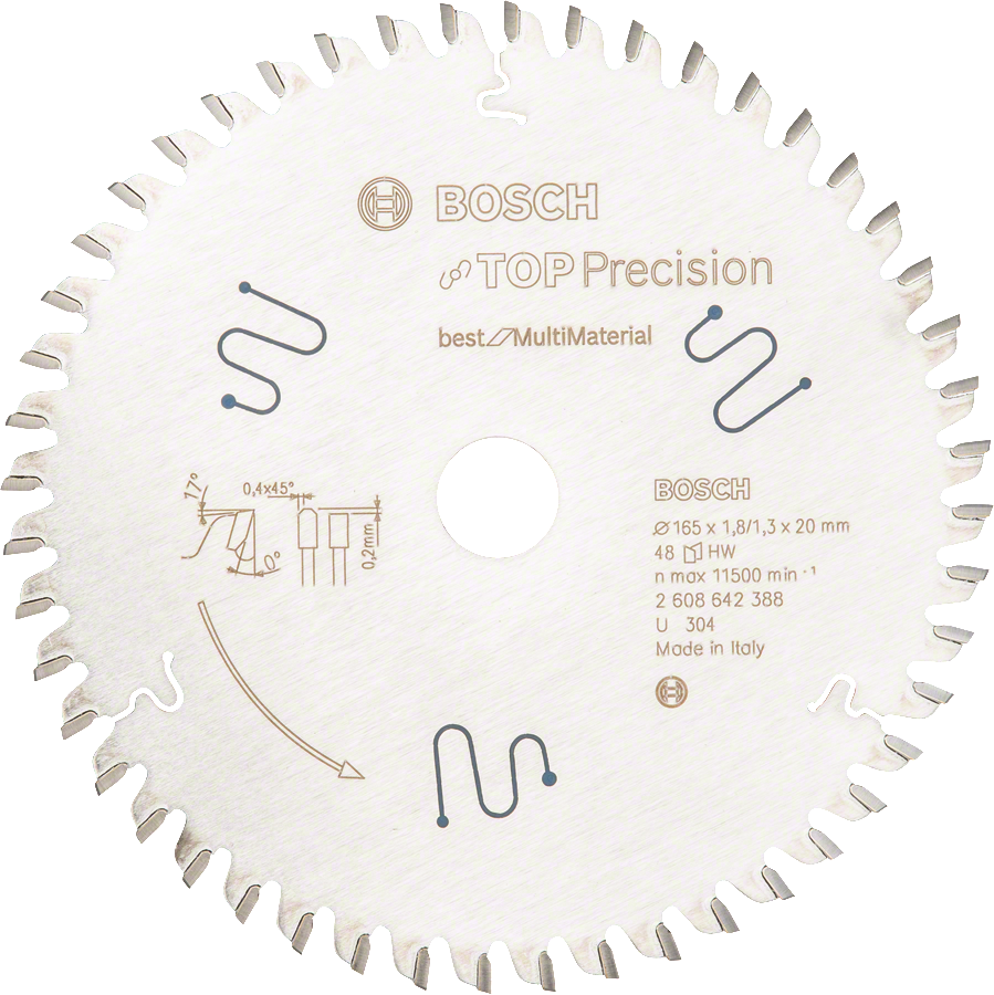 Bosch - Lame de scie circulaire Ø 165x20x1,8 mm 48 dents Best for Multi Material | 2608642387 - Bosch - Image 1
