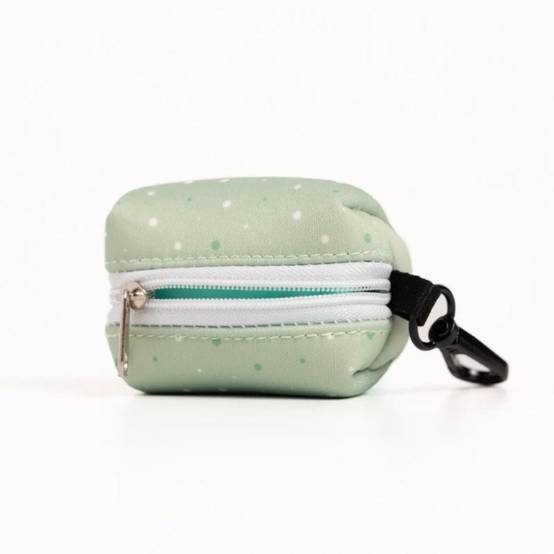 Distributeur de sacs à crottes (rouleau inclus) - Vert Pastel – On se la Pet - Image 2