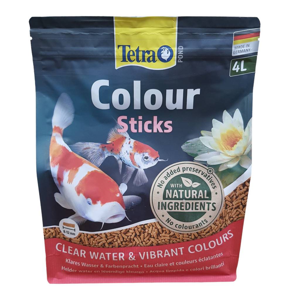 Tetra - Pond Sticks colour 8-12 mm, sac 4 litres 750g, TETRA pour poisson d'ornement de bassin de jardin - Imagen 2