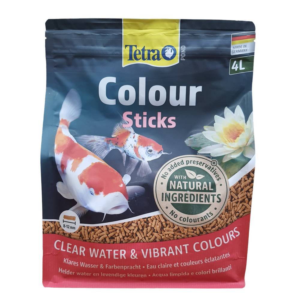 Tetra - Pond Sticks colour 8-12 mm, sac 4 litres 750g, TETRA pour poisson d'ornement de bassin de jardin - Imagen 1
