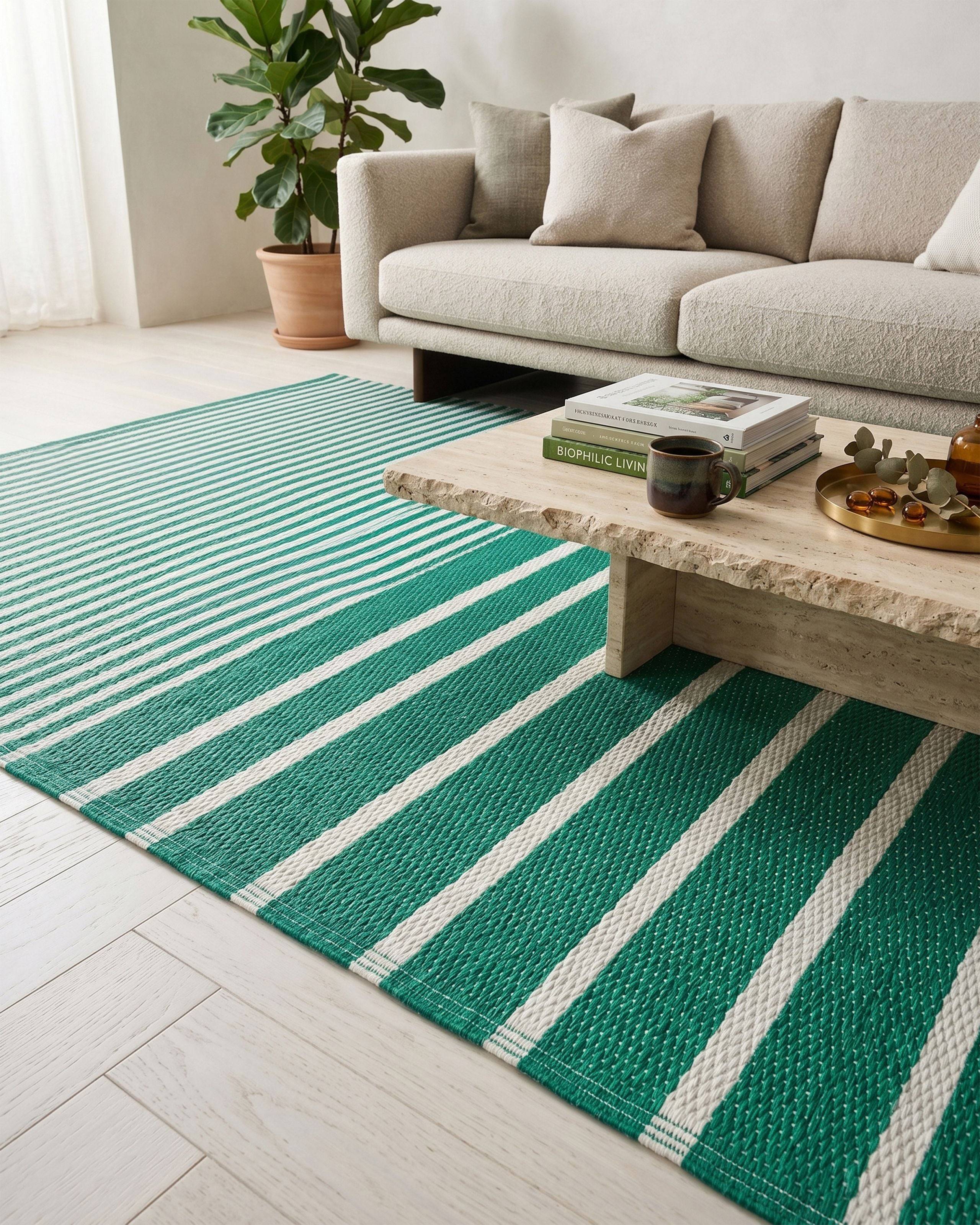 Beliani - Tapis d'extérieur Polypropylène Vert HALDIA - Beliani - Imagen 1