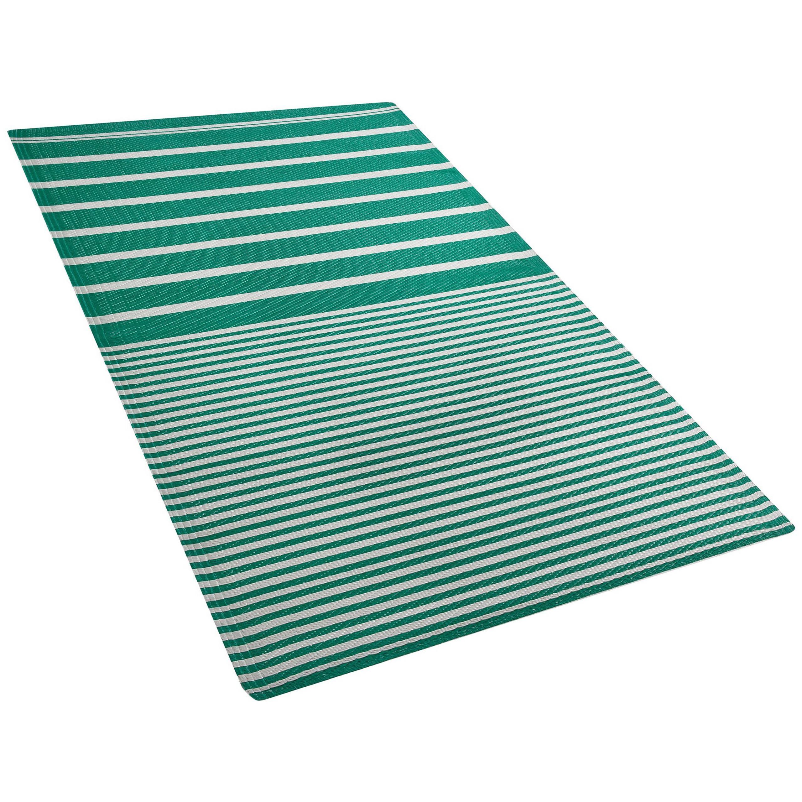 Beliani - Tapis d'extérieur Polypropylène Vert HALDIA - Beliani - Imagen 4