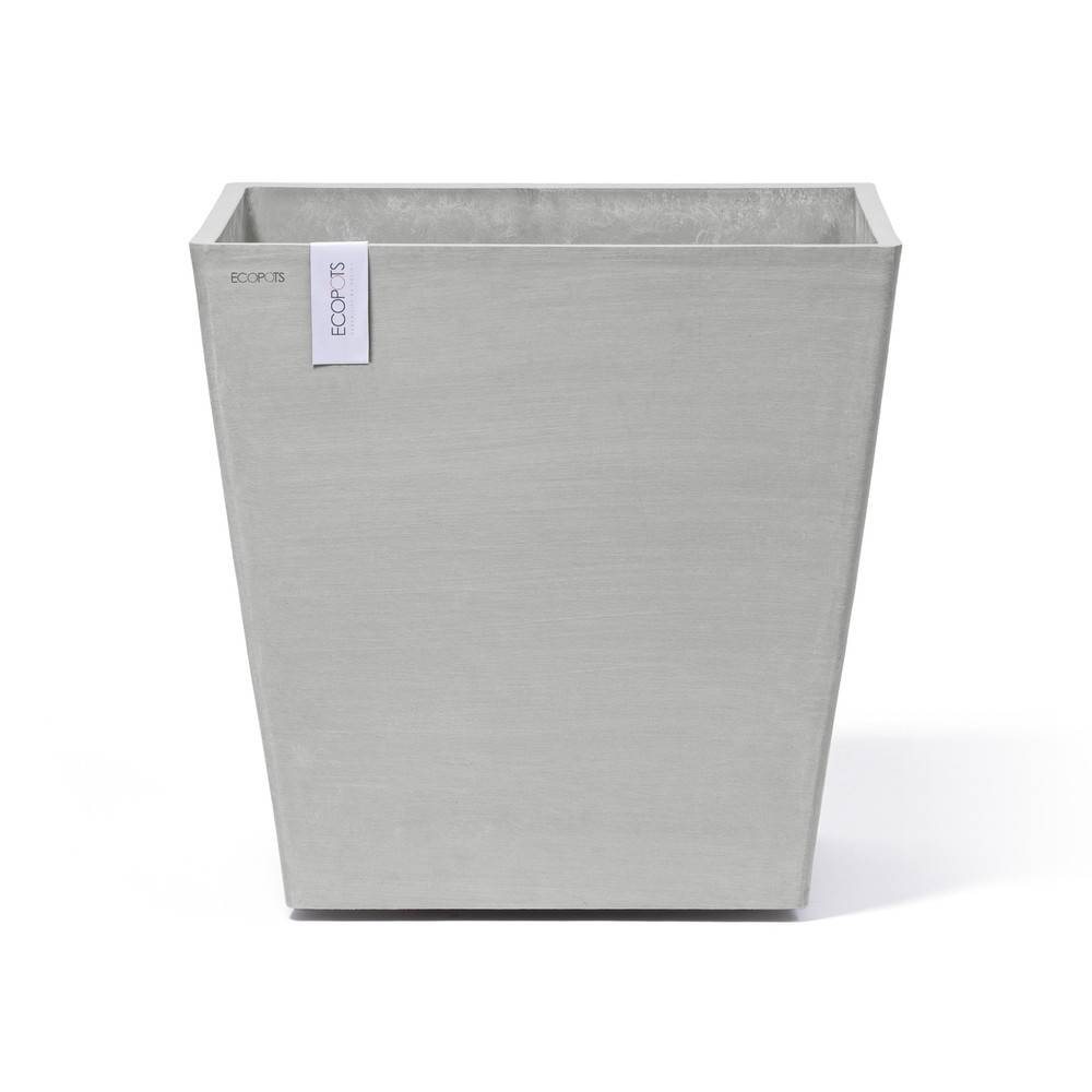Ecopots - Grand pot sur roues Rotterdam 50 Blanc Gris - 50 x 50 x H. 49,2 cm - 76,3 L ECOPOTS - Imagen 3