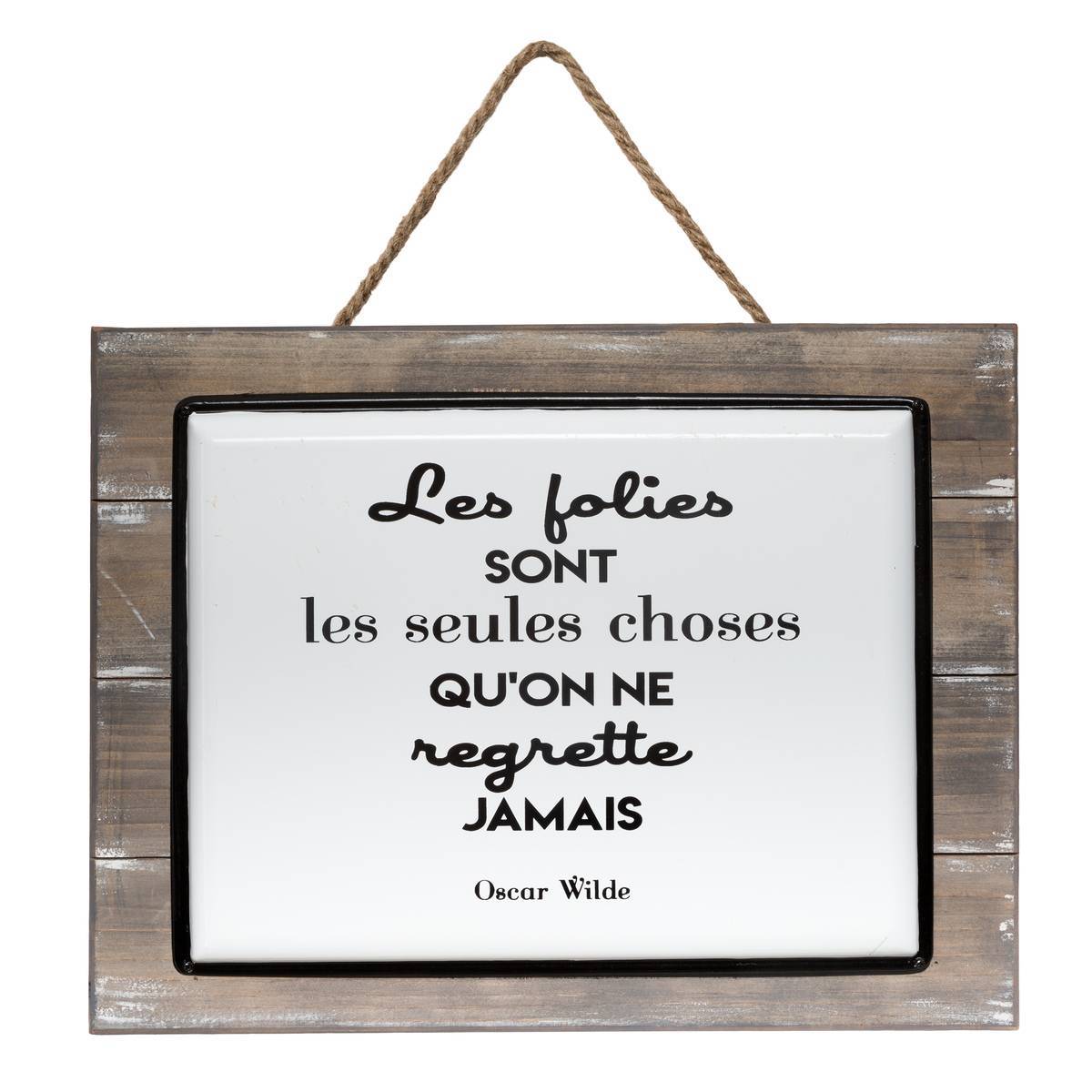 Atmosphera - Plaque "Citation" 40x30,5cm - Atmosphera Créateur d'intérieur - Imagen 4
