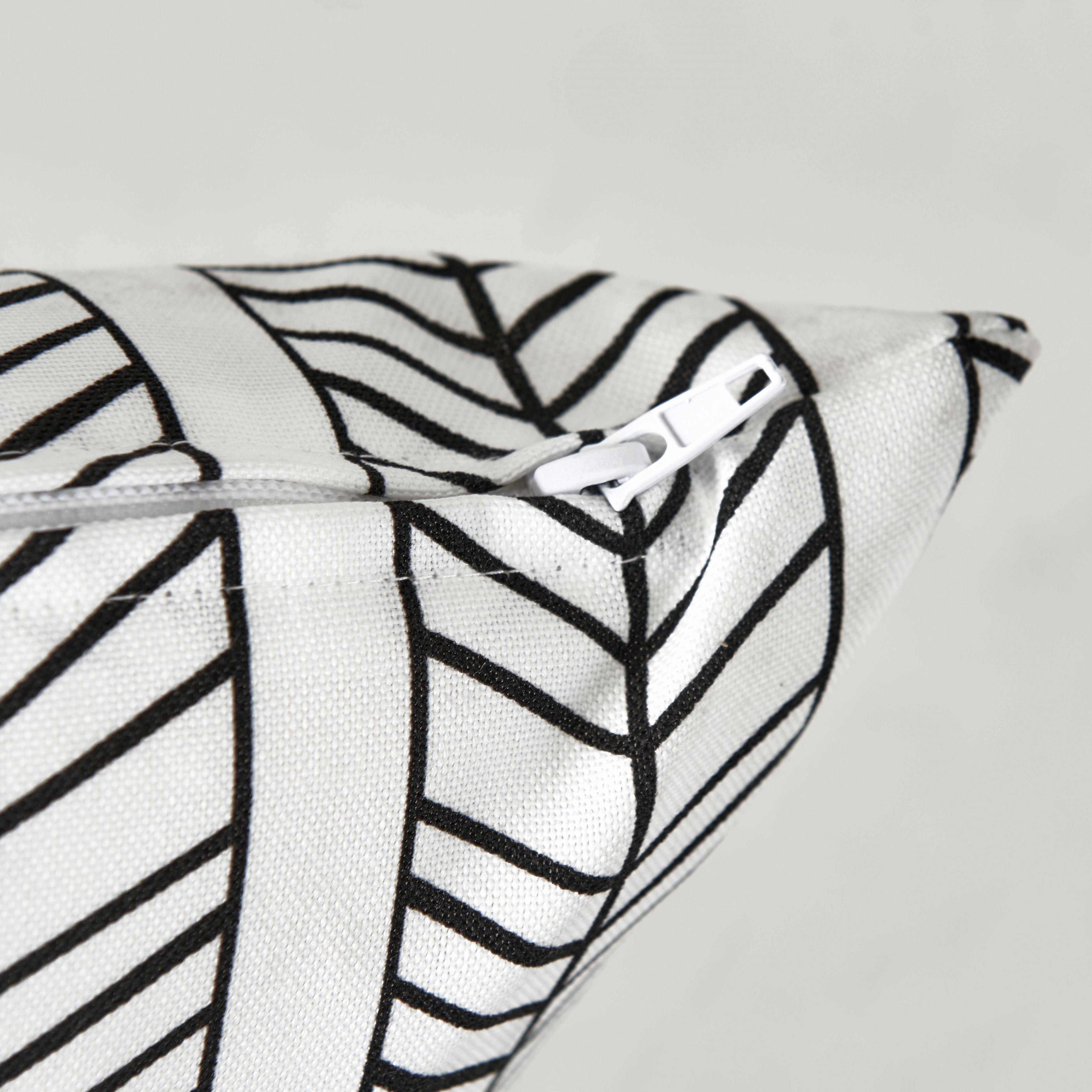 Oviala - Lot de 2 coussins carrés polyester tembu 45x45x8 cm Quito - Oviala - Imagen 3