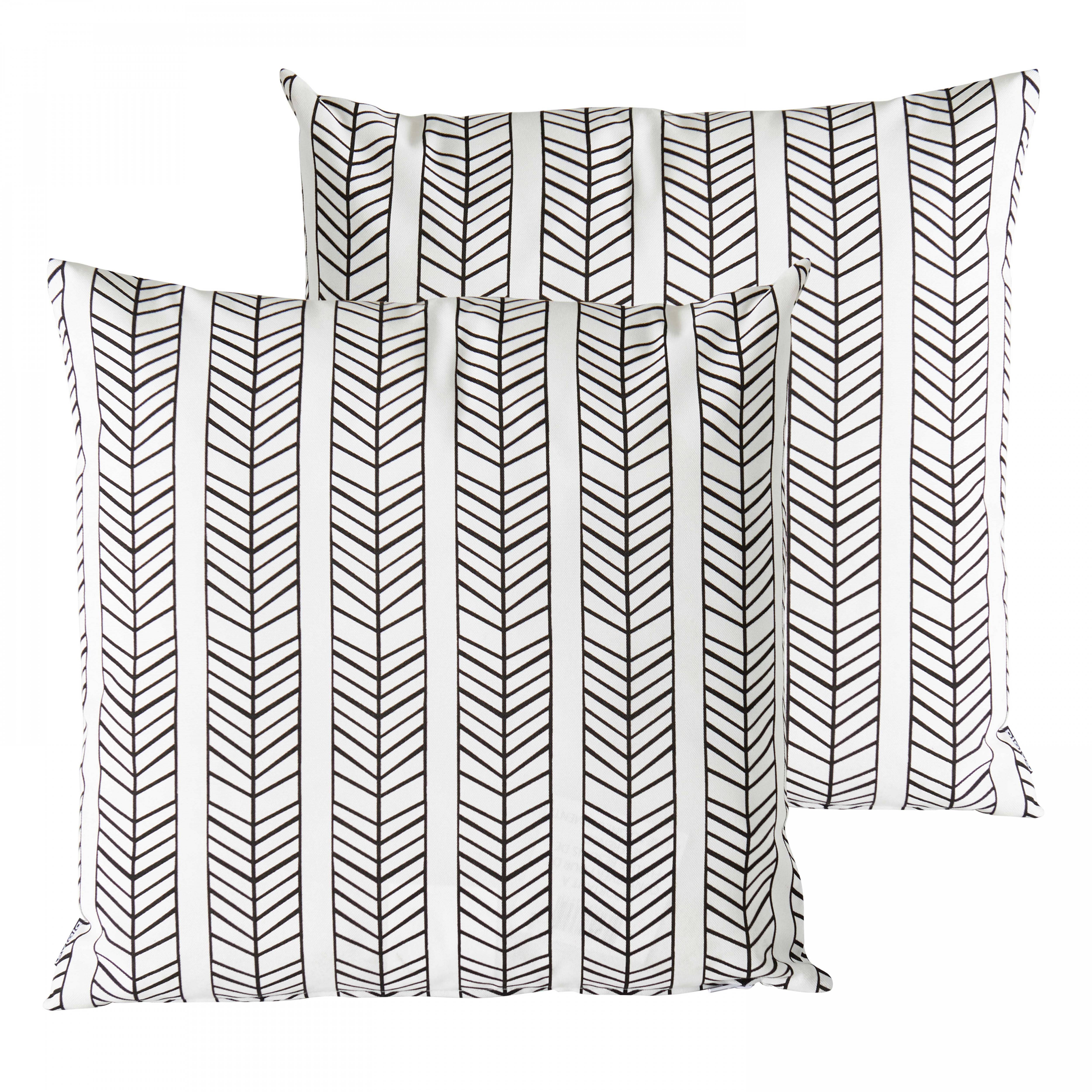Oviala - Lot de 2 coussins carrés polyester tembu 45x45x8 cm Quito - Oviala - Imagen 1