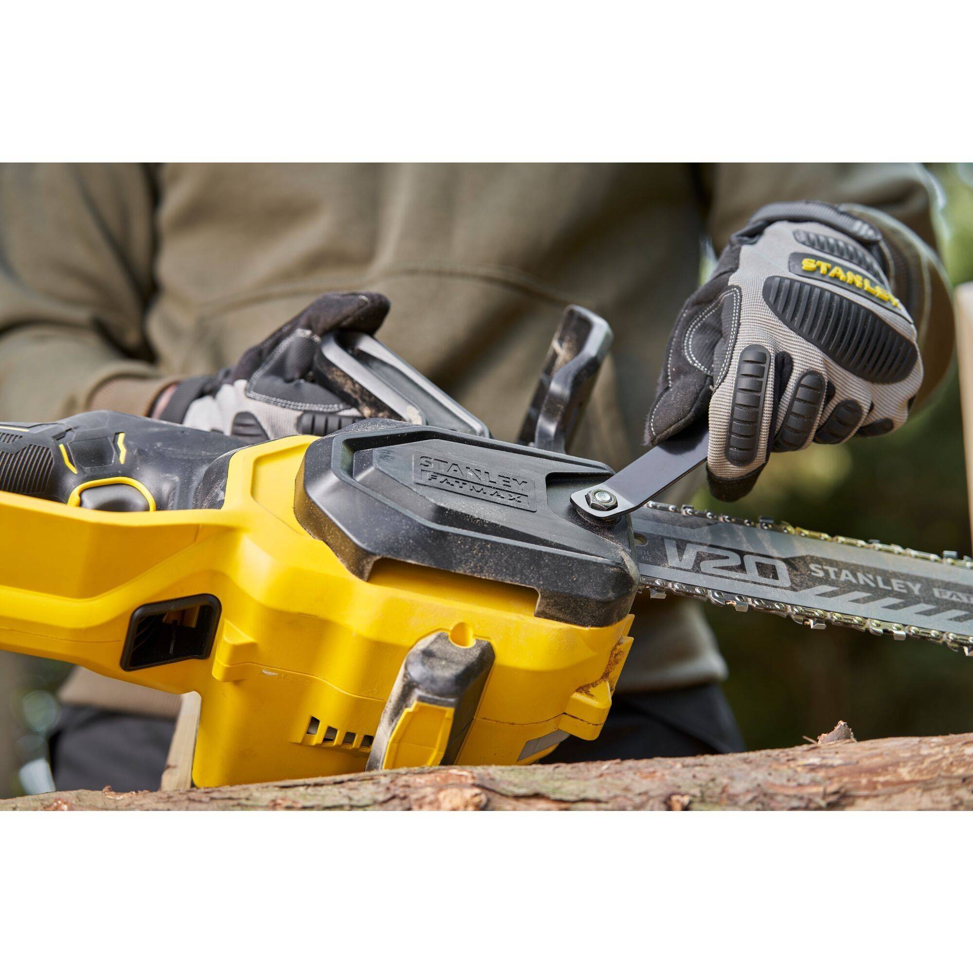stanley - "STANLEY FATMAX V20 - Tronçonneuse 30 cm BRUSHLESS 18V - 1 x 4 Ah - SFMCCS730M1-QW " - Image 2