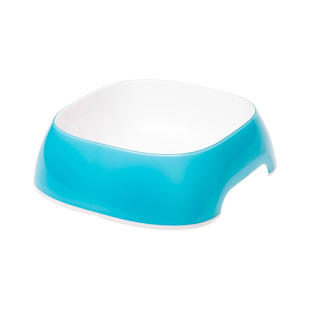 Ferplast - Ferplast Gamelle pour chat Glam - Gamelle à nourriture et à eau pour chat en plastique à la mode, antidérapant, facile à nettoyer, 0,4 litre, Gris - Imagen 1