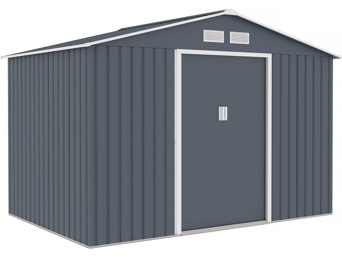 Habitat Et Jardin - Abri De Jardin Métal "vegas Ii" - 5,29 M2 - Gris -habitat Et Jardin - Image 1