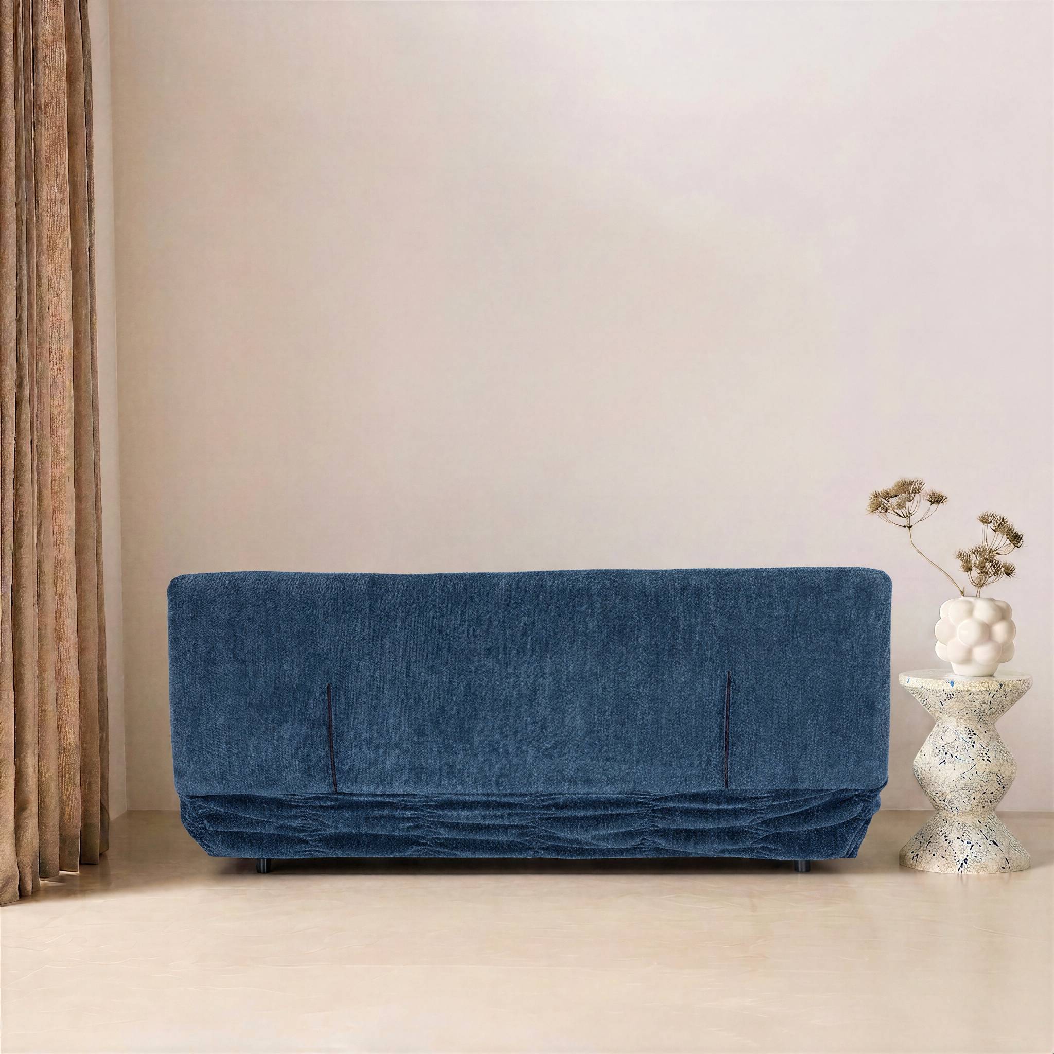 sweeek - Banquette convertible tissu chenille 3 places bleu - Klik | sweeek - Image 5
