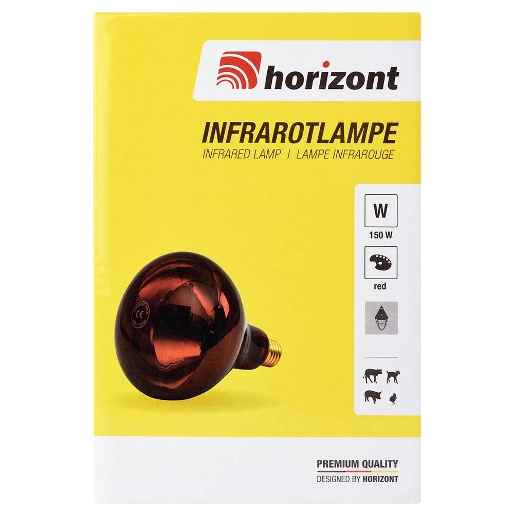 Horizont - Ampoule infrarouge IR 150W rouge - Imagen 5