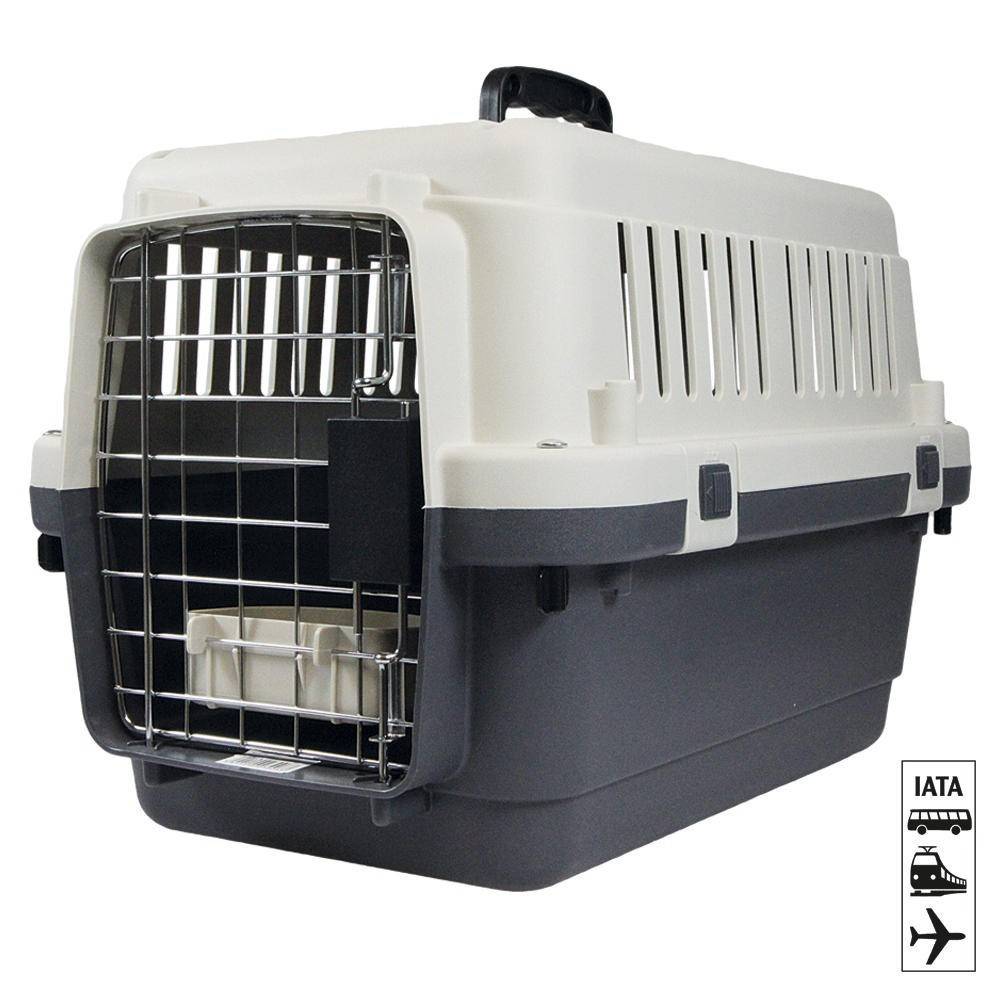 Cage de transport, Nomad, grise et noir, S  40 x 61 x 41 cm pour chien max 10 kg - Imagen 3