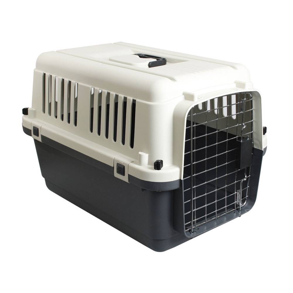 Cage de transport, Nomad, grise et noir, S  40 x 61 x 41 cm pour chien max 10 kg - Imagen 1