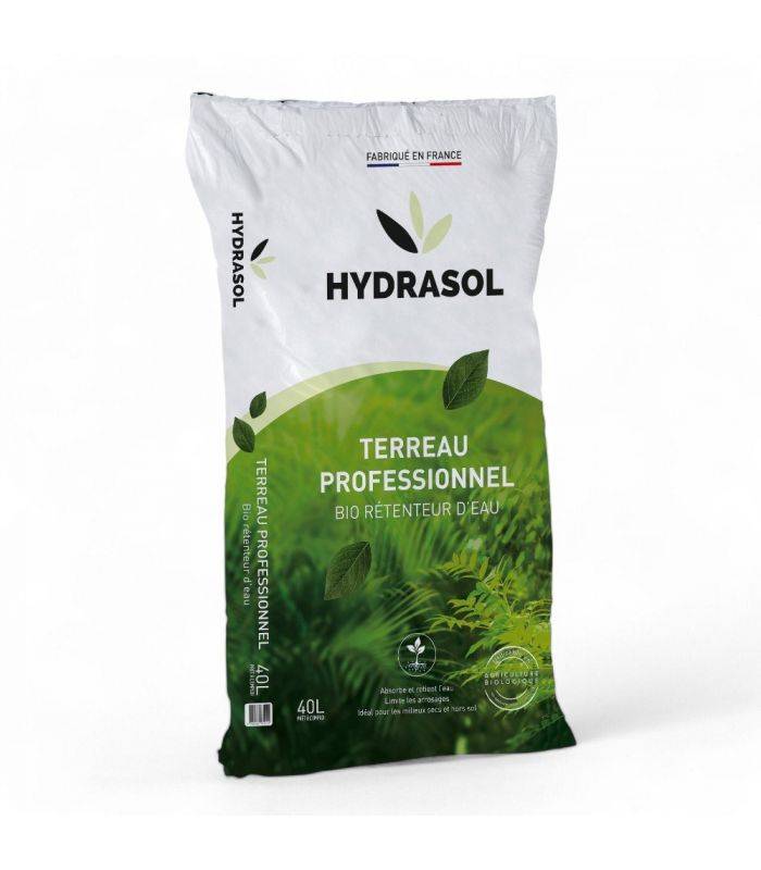 Terreau professionnel bio rétenteur d'eau Hydrasol sac 40 l RACINE PRO154