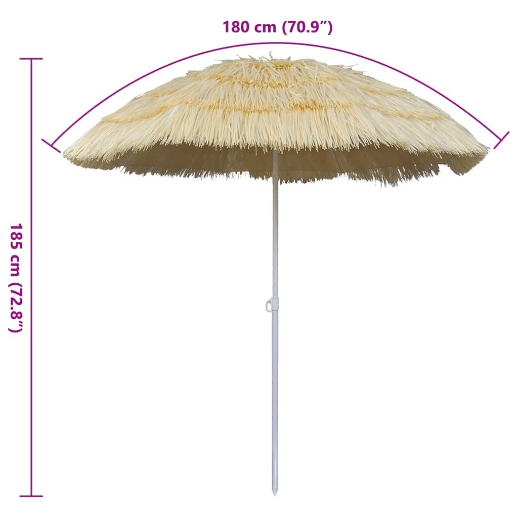 PANGIVO - Parasol plage inclinable acier PP style Hawaii 160 x 180 x 185 cm - PANGIVO - Image 7