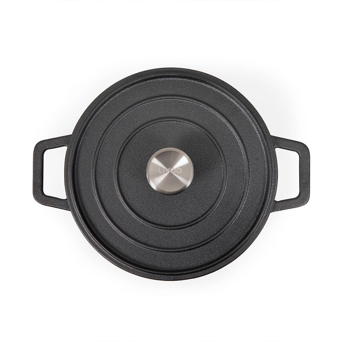 Livoo - Cocotte ronde 24cm 4l noir MEP139 Livoo - Imagen 3
