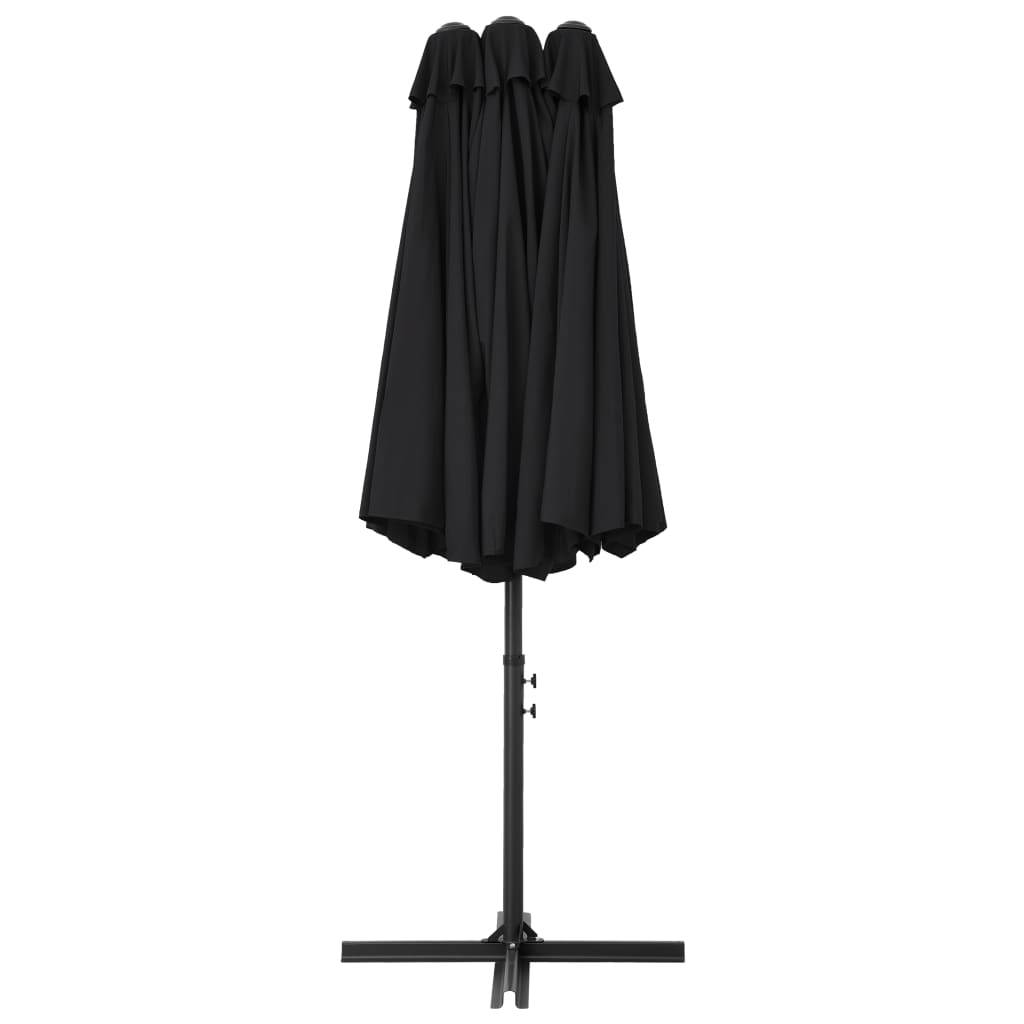 Prolenta Premium - Parasol polyester noir 460 x 270 x 246 cm - Prolenta premium p3104.5 - Image 4