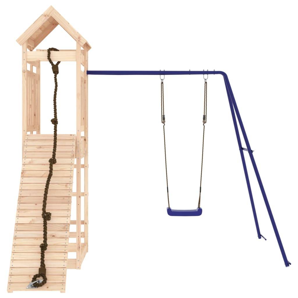 Helloshop26 - Aire de jeux d'extérieur portiques robuste jeux jardin 248 x 259 x 238 cm bois de pin massif - Imagen 2