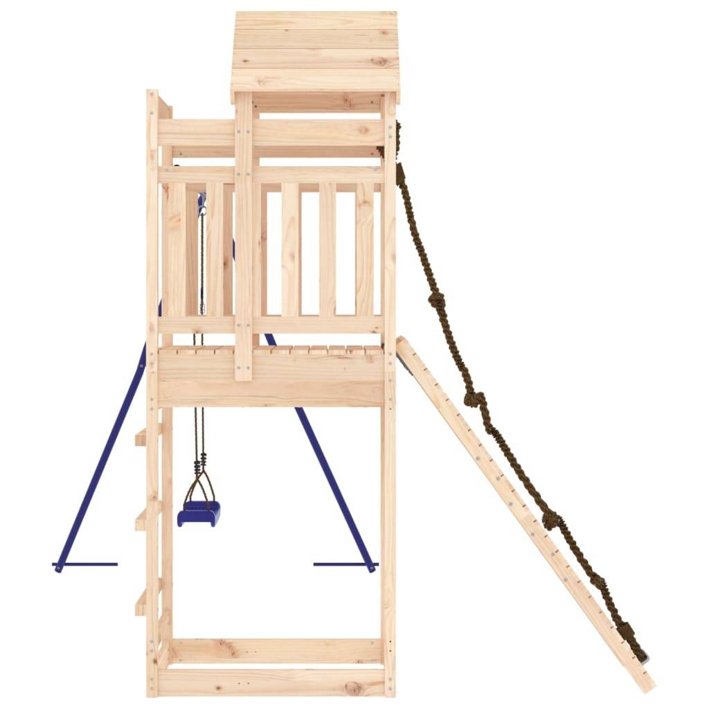 Helloshop26 - Aire de jeux d'extérieur portiques robuste jeux jardin 248 x 259 x 238 cm bois de pin massif - Imagen 5