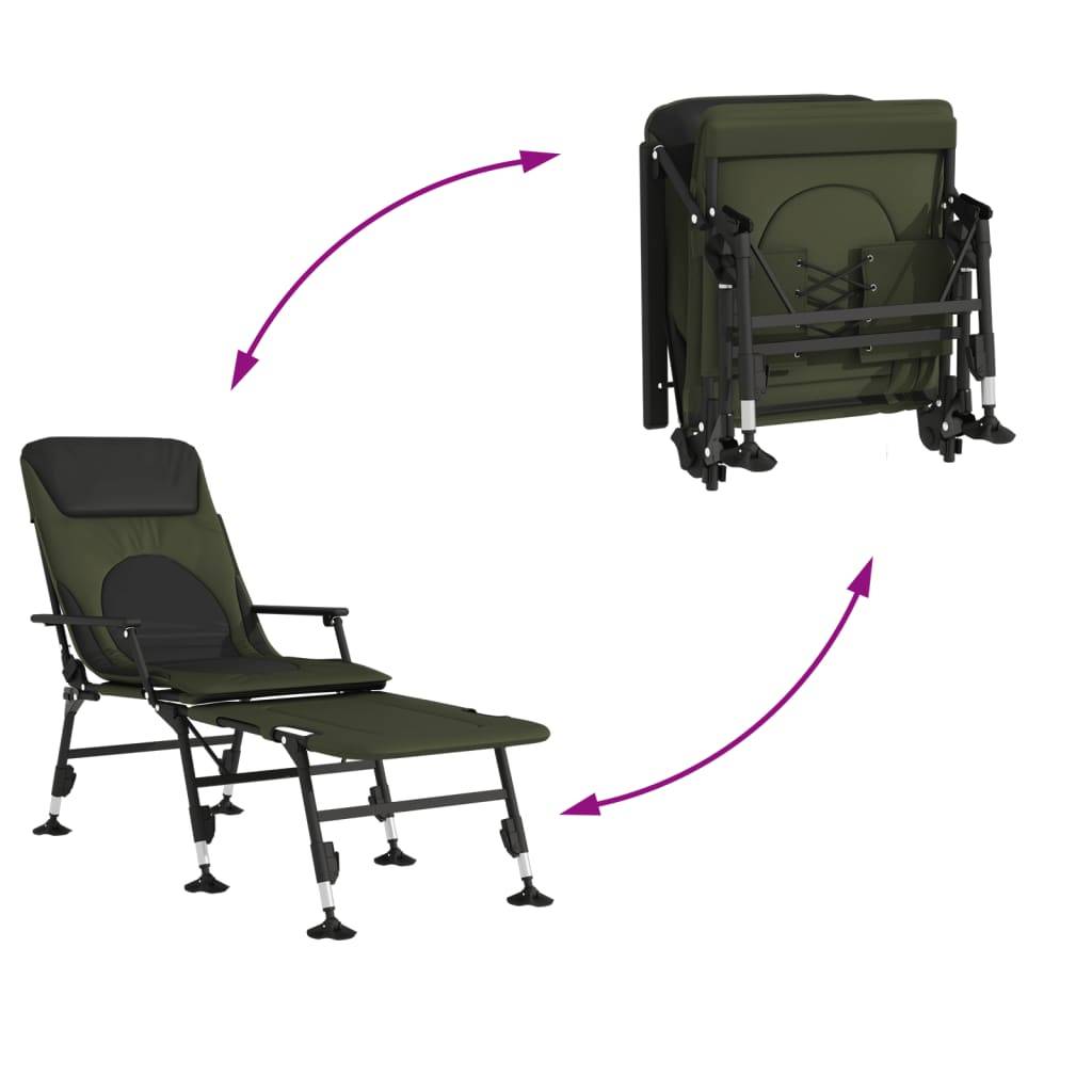 Prolenta Premium - Chaise longue pliante/transat  Parola Vert   - P87211V - Image 5