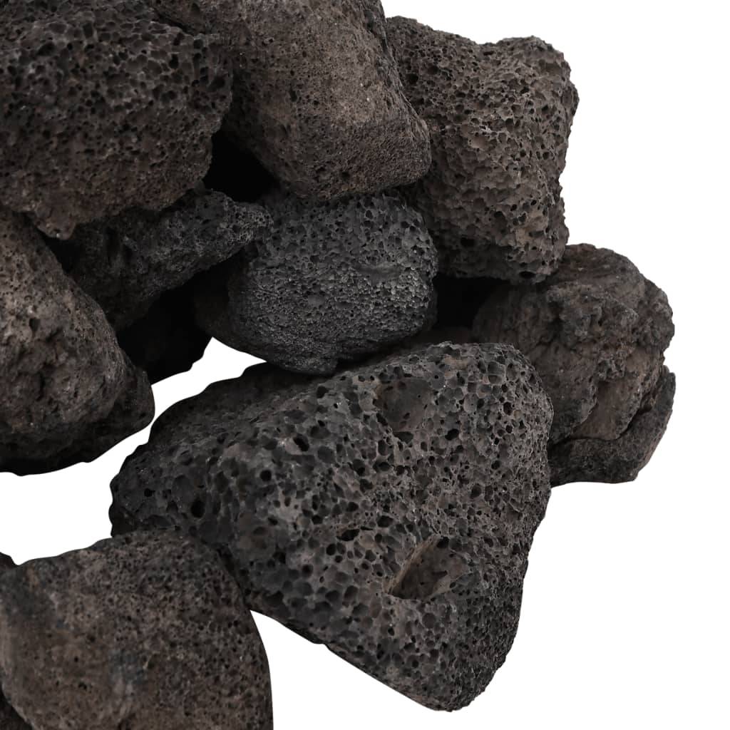 Pierres de Lave pour Aquascaping et Paillage Décoratif 25 kg Noir 5-8 cm - ComfortXL Outdoor Living - Image 5