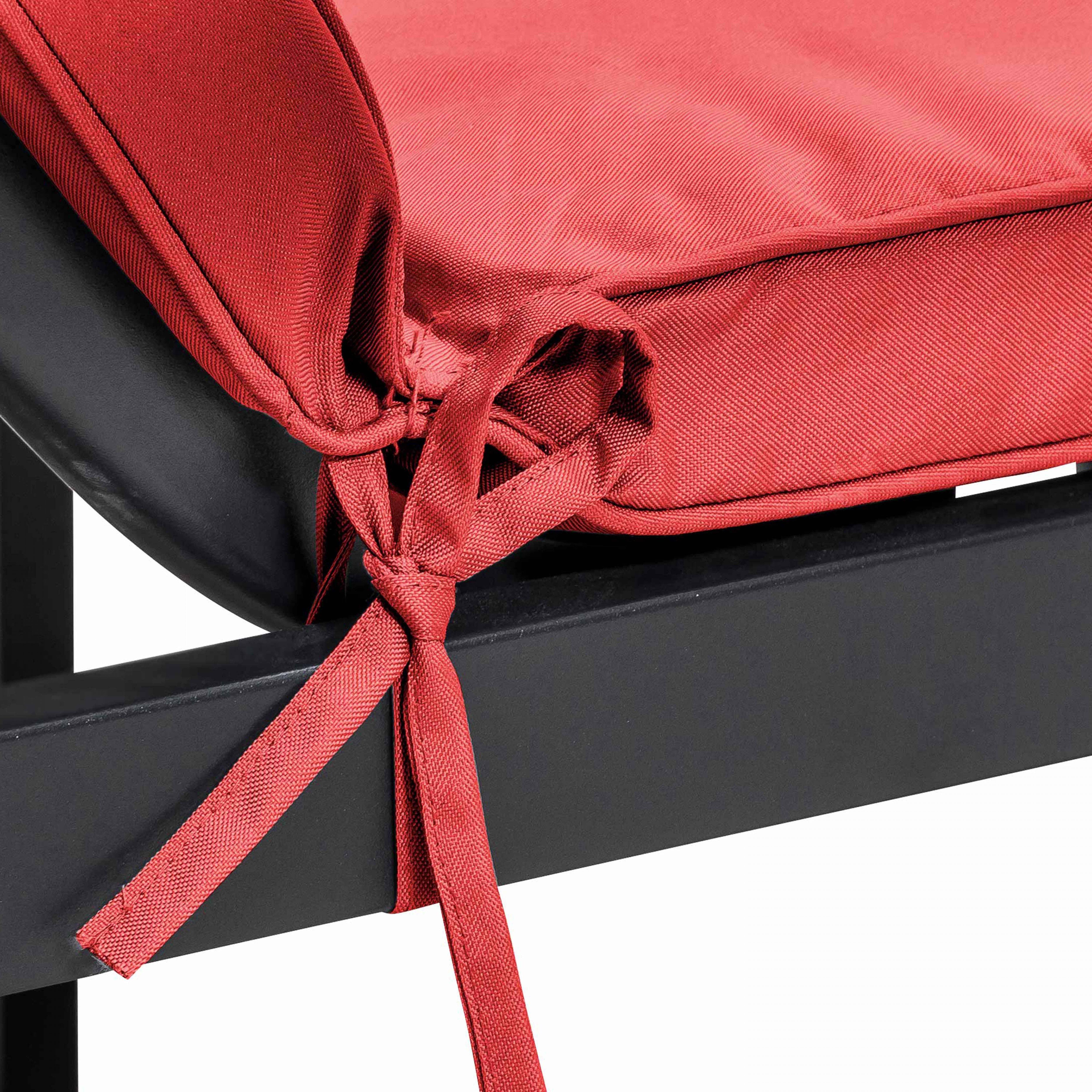 Oviala - Coussin pour bain de soleil rouge 186 x 53 x 5 cm Picchu - Oviala - Imagen 4