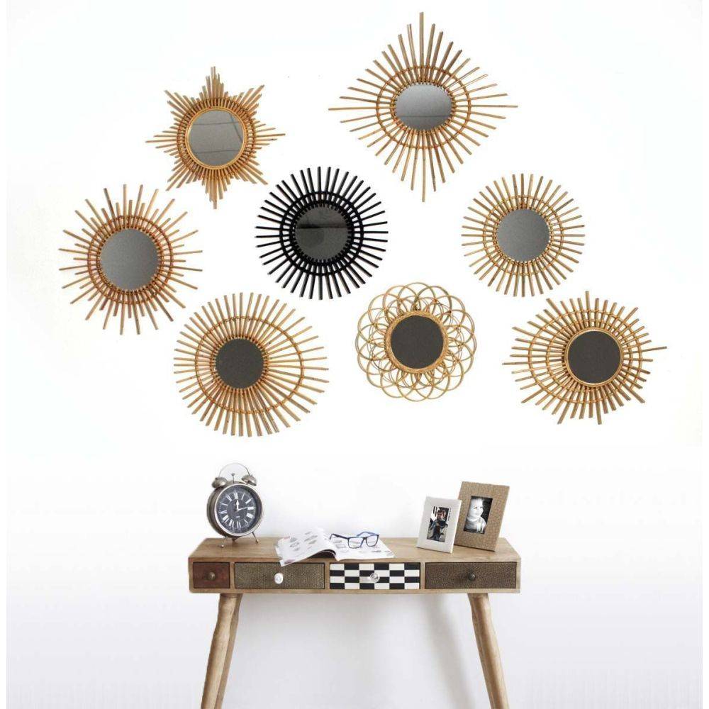 Aubry Gaspard - Miroir rotin Soleil - Imagen 2