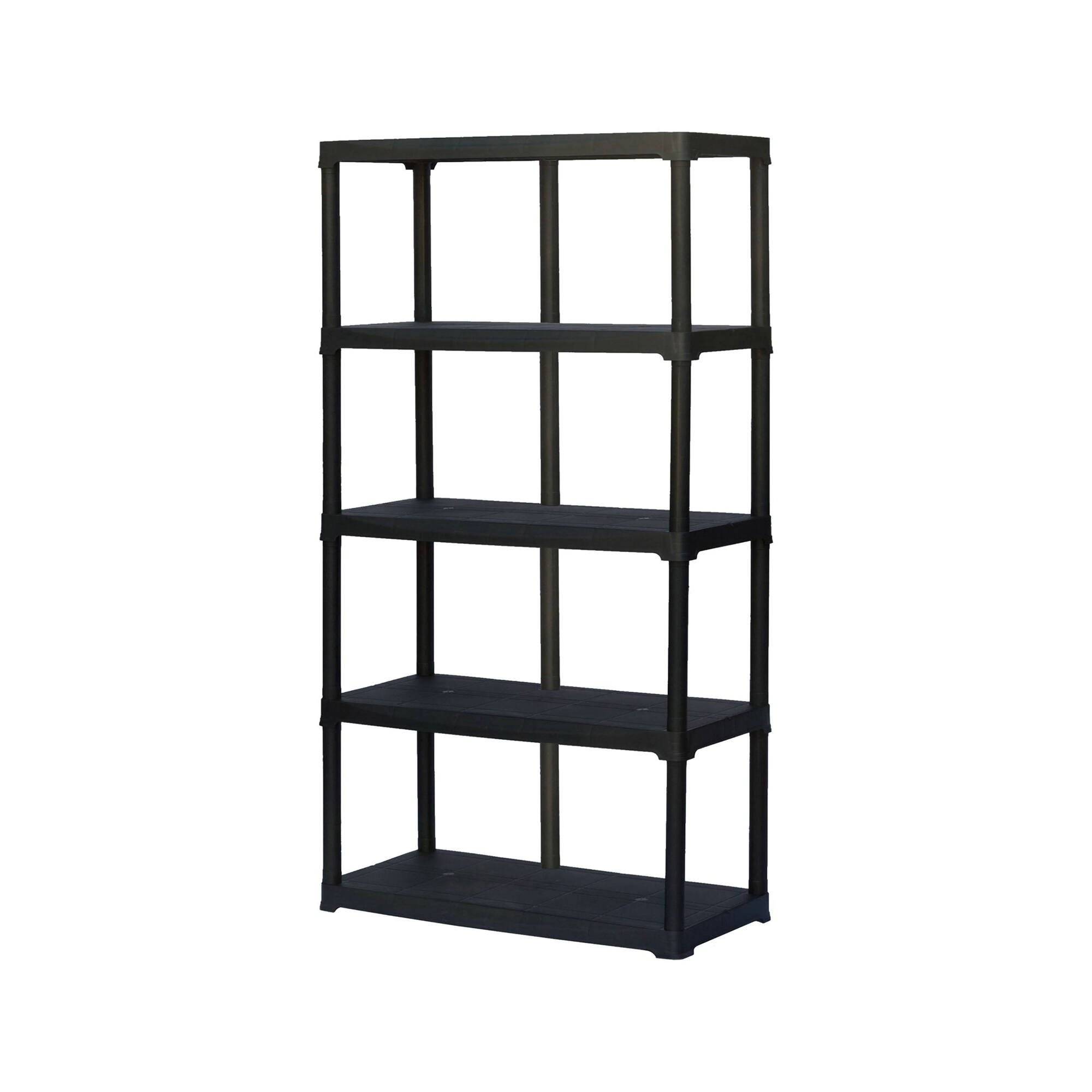 Dmora - Armoire d'extérieur Damme, Etagère d'extérieur, Armoire de balcon polyvalente, Armoire d'extérieur, Anthracite, 100x40h176 cm - Dmora - Imagen 1